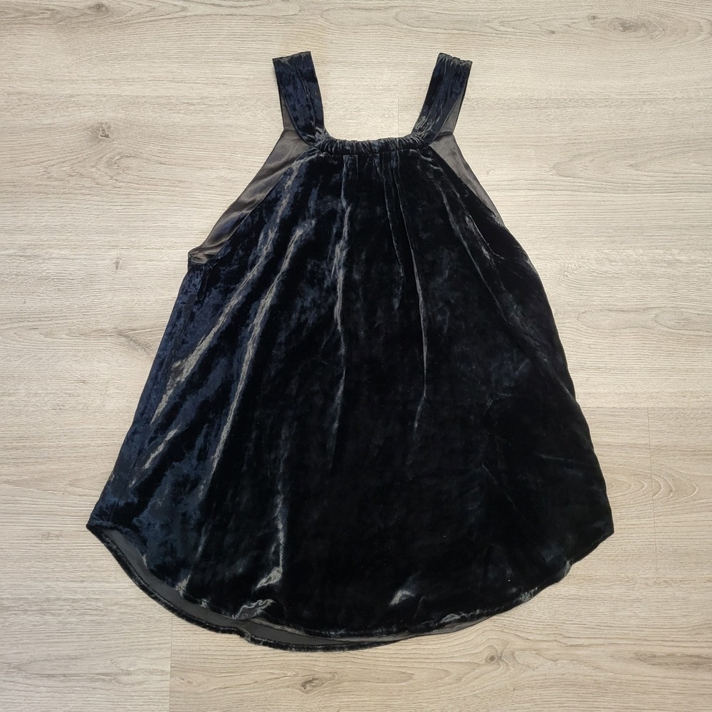 Sundance Womens Black Rayon Silk Blend Velvet Tank Top Sleeveless‎ Goth size 12